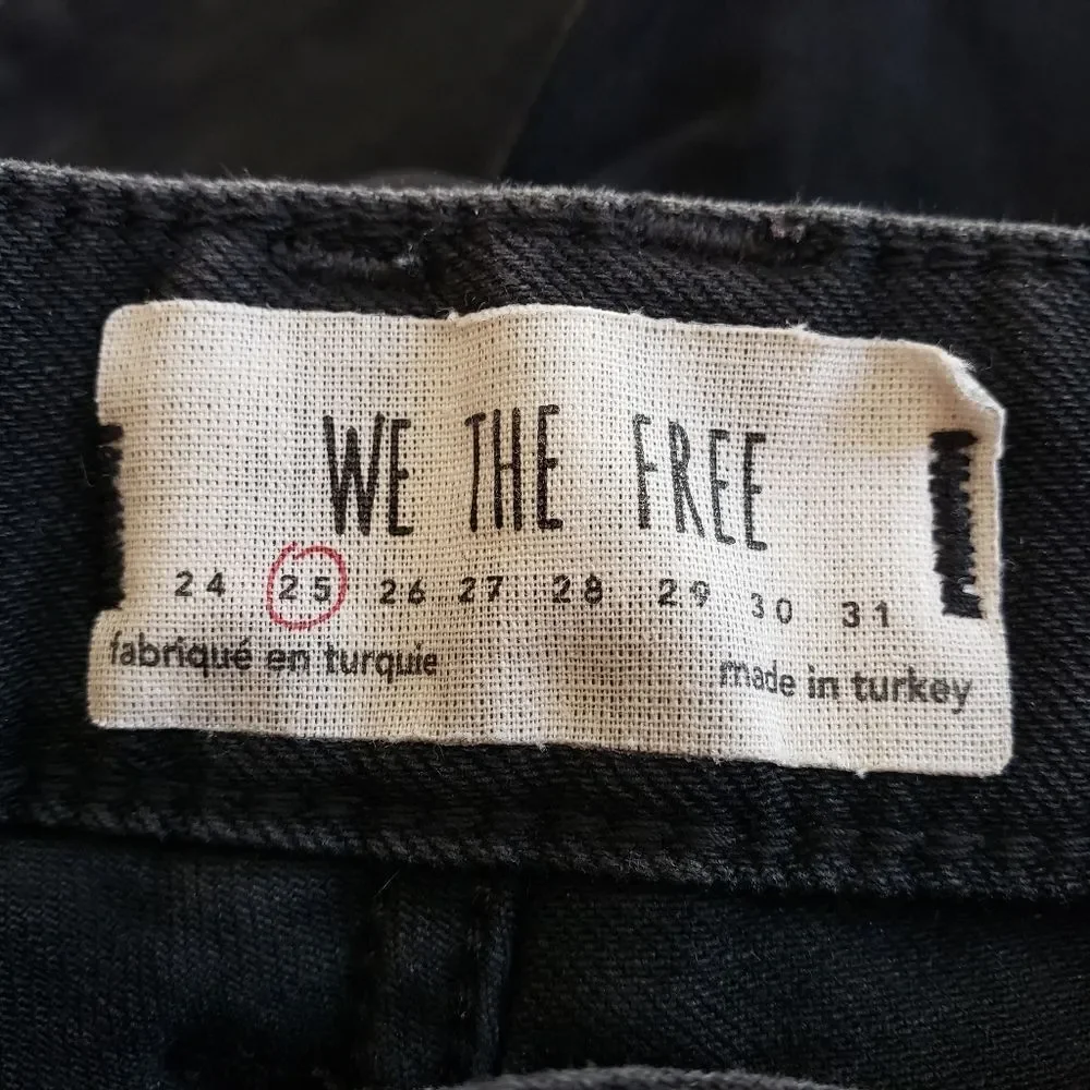 We the Free Frayed Hem Jeans Sz 25